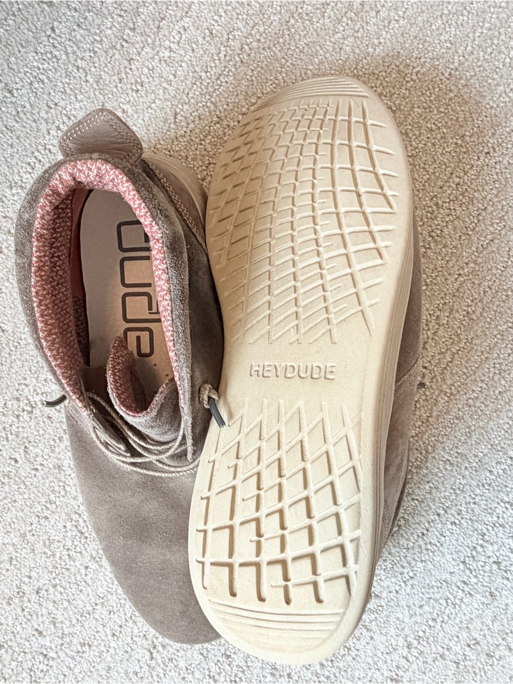 Hey Dude Suede Chukka Shoes in Taupe size 11 - Picture 3 of 4